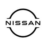 Dunkles, transparentes Logo von der Automarke Nissan