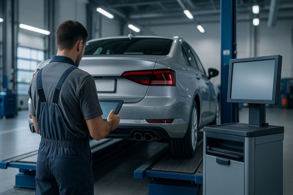 TÜV- und AU-Prüfung in {{location_name}} – professionelle Hauptuntersuchung direkt in der Werkstatt